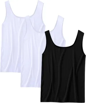 3 Pack Men's Workout Tank Tops Breathable Quick Dry Summer Sleeveless Silk Muscle Shirts Gym Workout Bodybuilding Tee