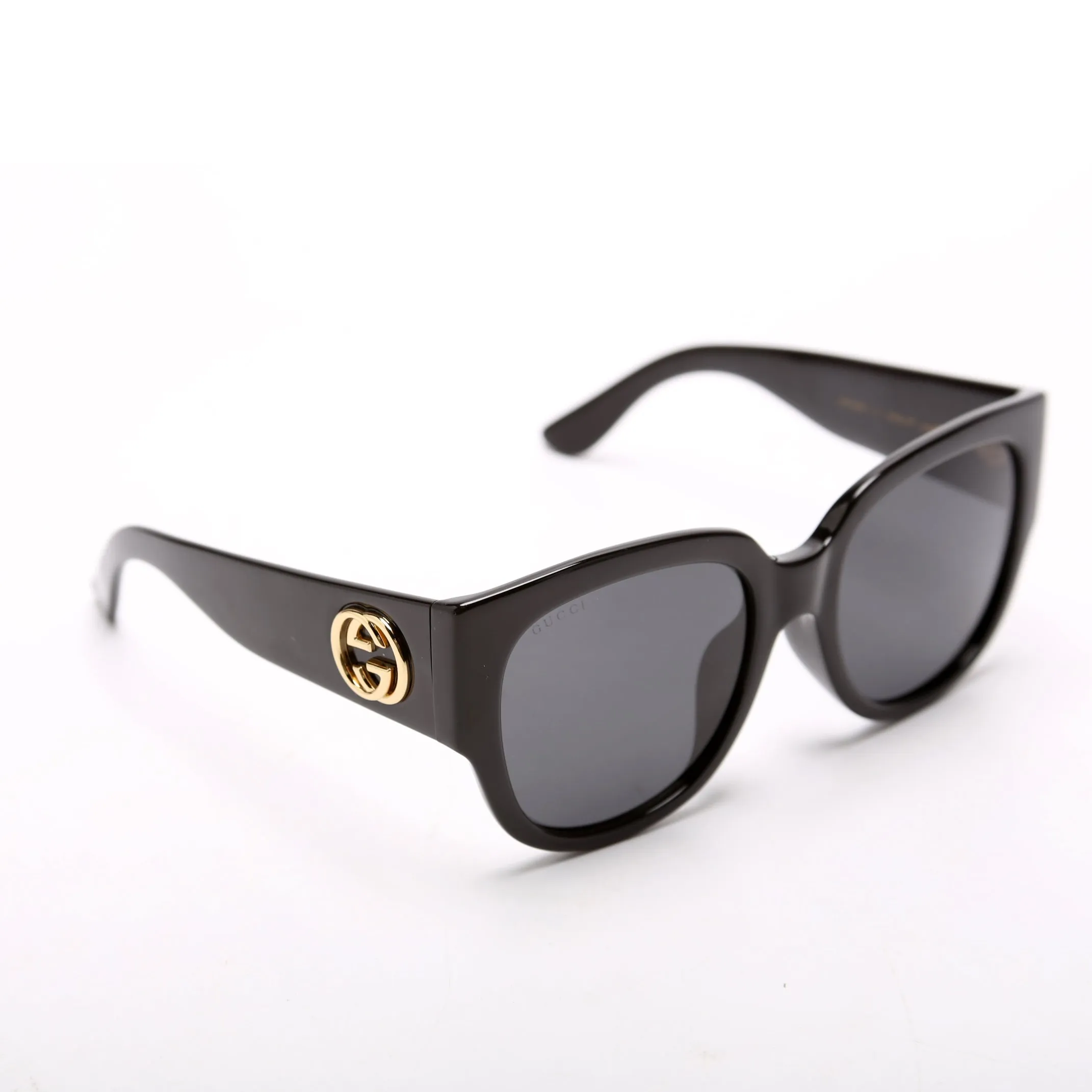 Acetate Square Frame Sunglasses GG0142SA Black