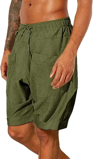 aihihe Mens Shorts Athletic Workout Summer Shorts Breathable Travel Shorts Big and Tall Running Shorts with Pockets
