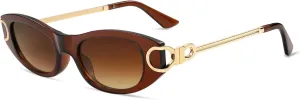 AMOMOMA Retro Oval Sunglasses for Womens Trendy Vintage Cat Eye Sunglasses 2024 AM6642