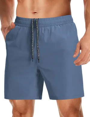 Aolesy Mens Athletic Shorts 7” Quick Dry Gym Running Shorts with Zipper Pockets Lightweight Workout Shorts