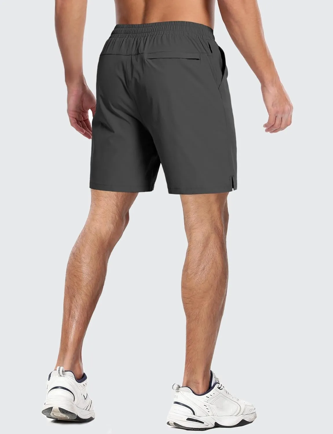 Aolesy Mens Athletic Shorts 7” Quick Dry Gym Running Shorts with Zipper Pockets Lightweight Workout Shorts
