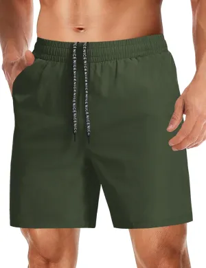 Aolesy Mens Athletic Shorts 7” Quick Dry Gym Running Shorts with Zipper Pockets Lightweight Workout Shorts