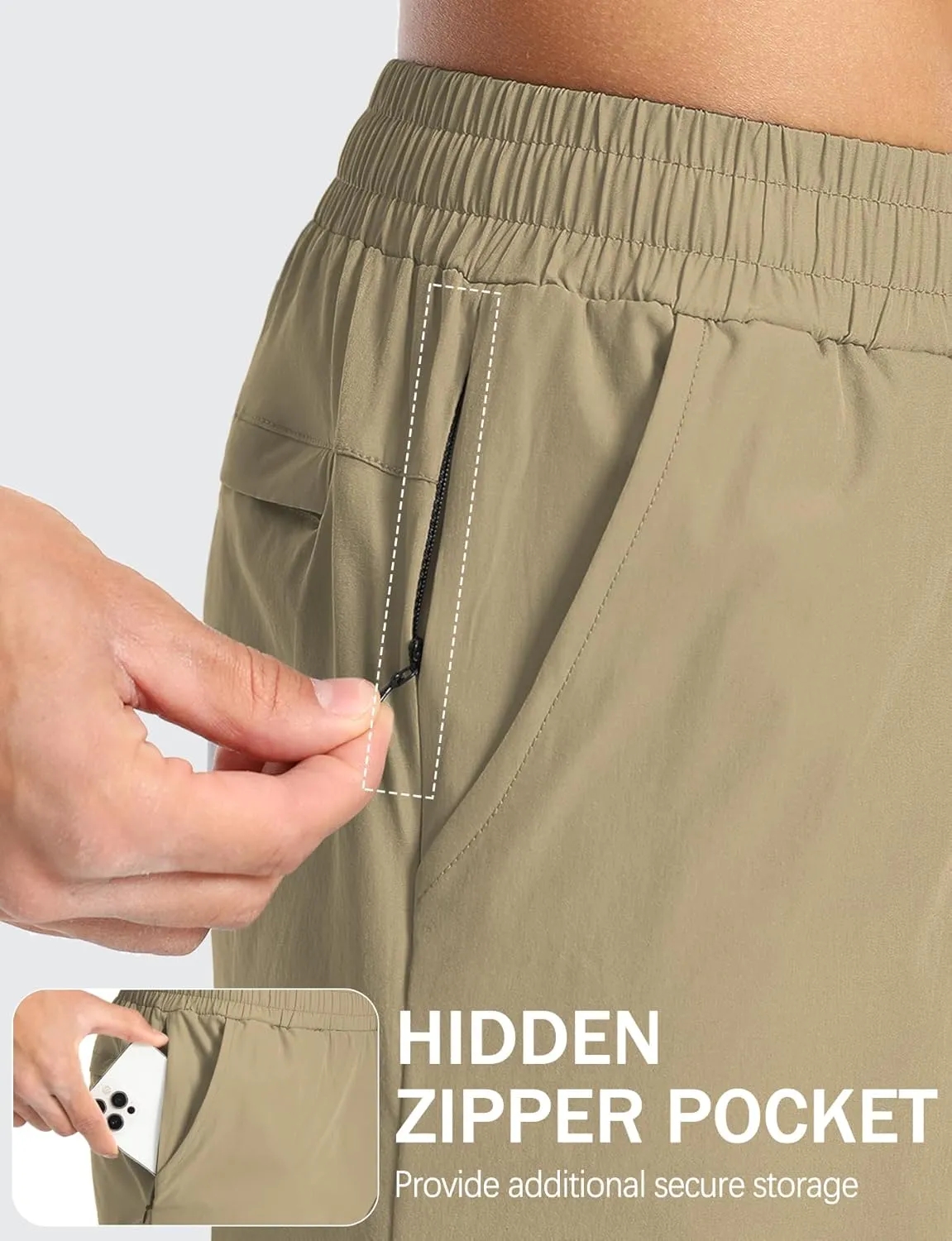 Aolesy Mens Athletic Shorts 7” Quick Dry Gym Running Shorts with Zipper Pockets Lightweight Workout Shorts