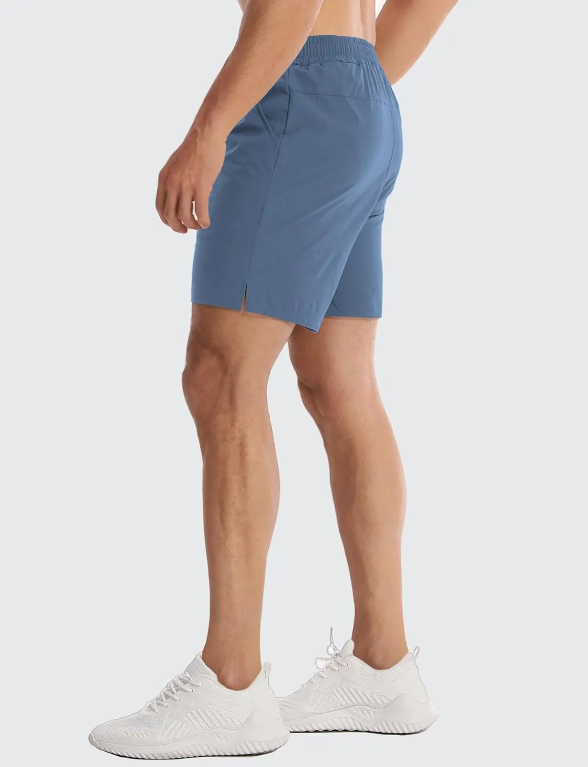 Aolesy Mens Athletic Shorts 7” Quick Dry Gym Running Shorts with Zipper Pockets Lightweight Workout Shorts