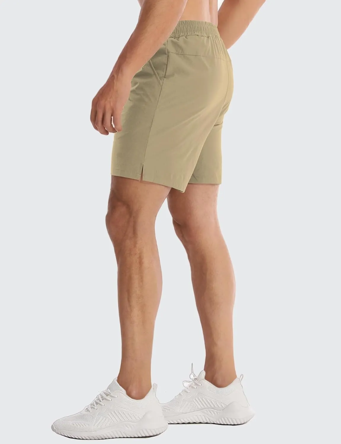 Aolesy Mens Athletic Shorts 7” Quick Dry Gym Running Shorts with Zipper Pockets Lightweight Workout Shorts