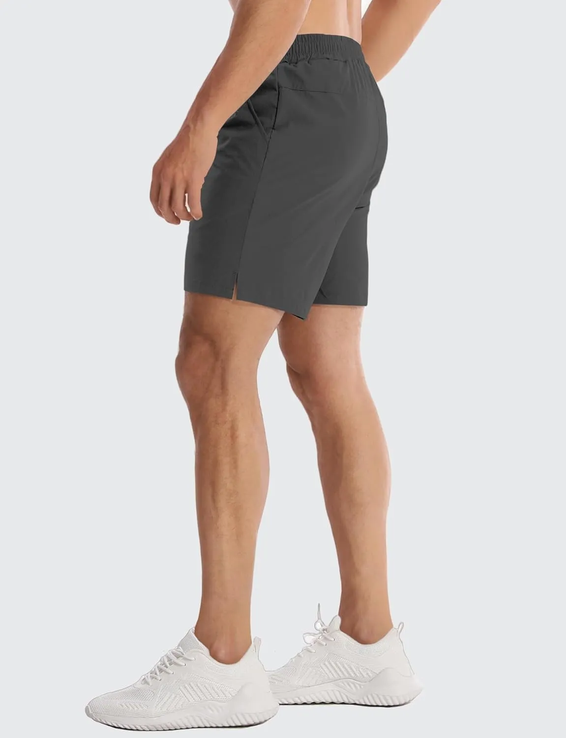 Aolesy Mens Athletic Shorts 7” Quick Dry Gym Running Shorts with Zipper Pockets Lightweight Workout Shorts