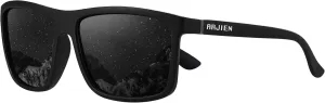 Arjien Polarized Sunglasses for Men UV400 Protection Square Mens Sun Glasses Must-Have for Running Golf Driving Fishing Beach
