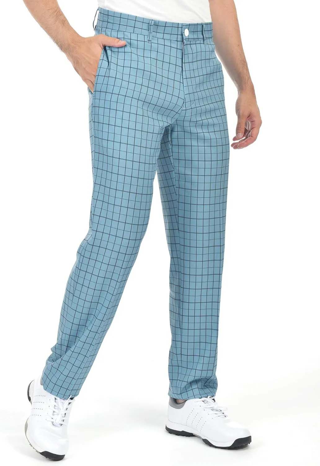 Bakery Men's Golf Pants Stretch Lightweight Straight Relaxed Fit Flat Front Pants