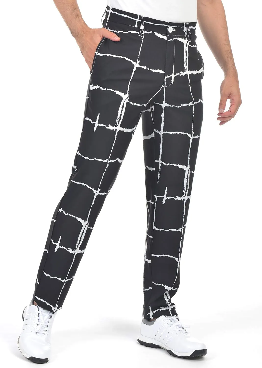 Bakery Men's Golf Pants Stretch Lightweight Straight Relaxed Fit Flat Front Pants
