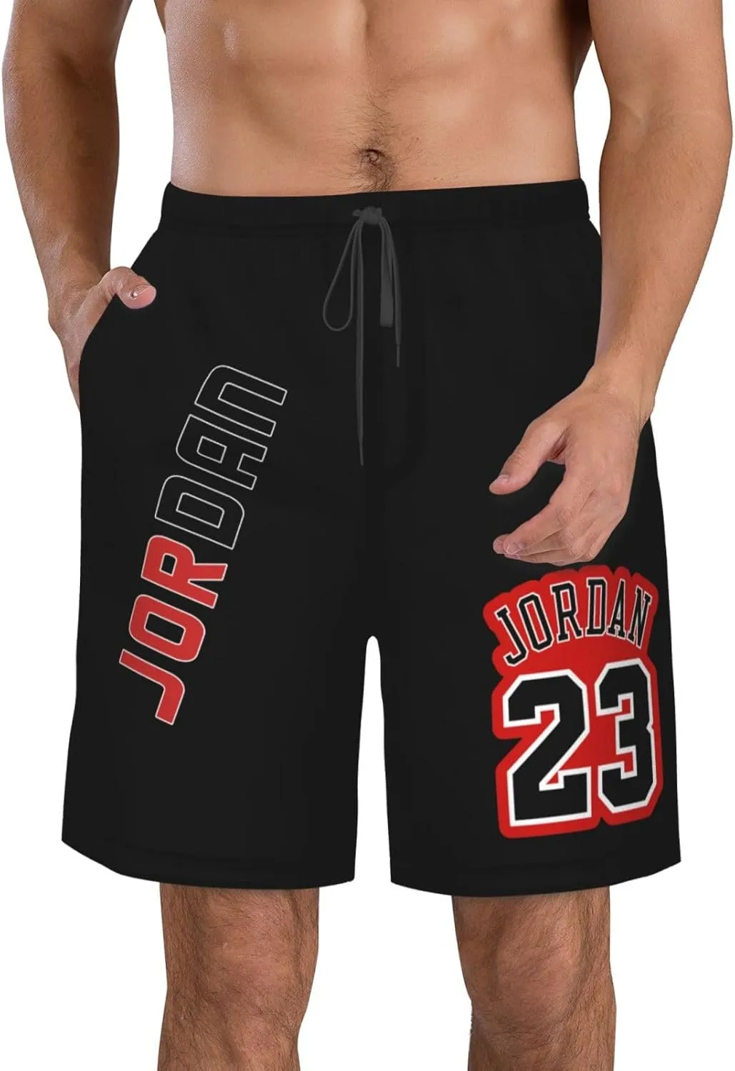Basketball Fans 23 Jordan Beach Shorts Man's Beach Shorts Quick Dry Summer Outdoor Workout Shorts
