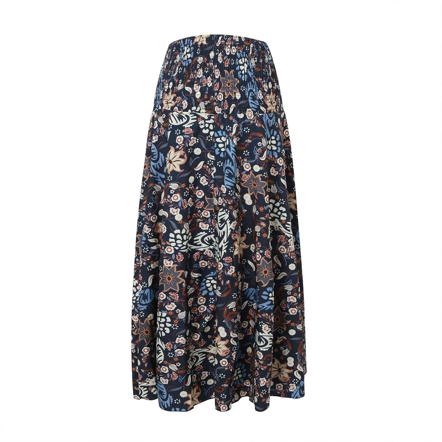 Boho Maxi Skirts for Women 2025 Summer Elegant High Waisted Flowy Swing A-Line Floral Long Skirt