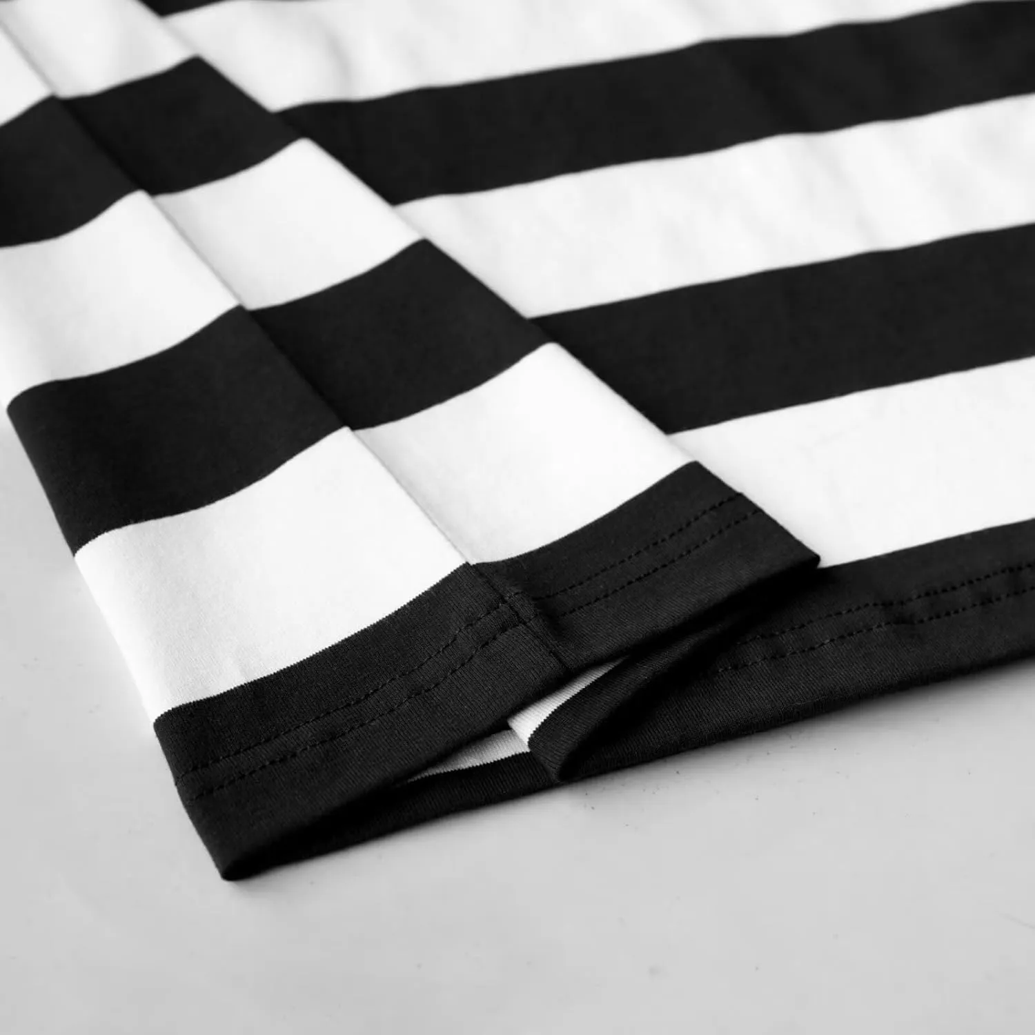 Boy's Long Sleeve T-Shirts Striped, Cotton Blend Crewneck Tee Kids Stripes Shirt