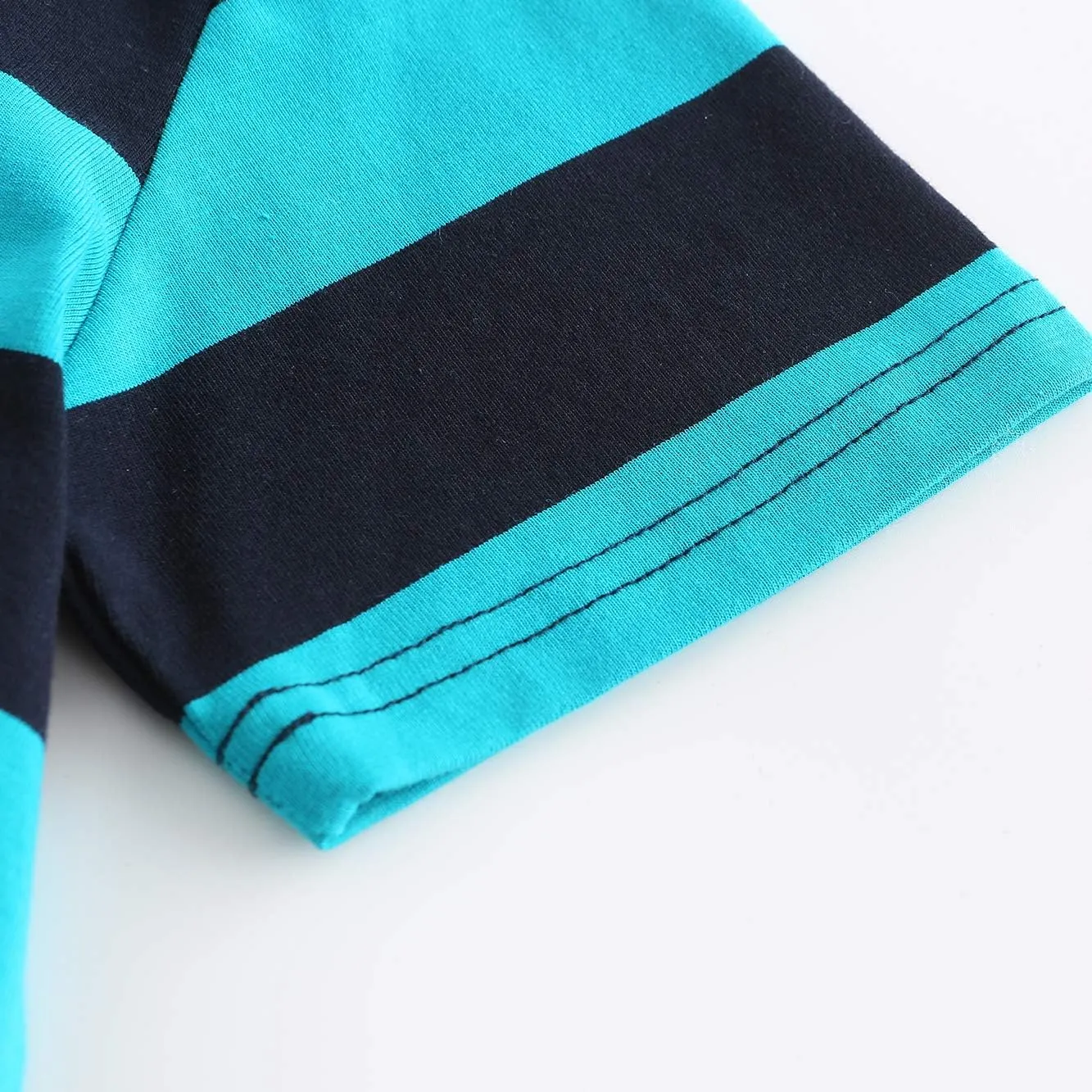 Boys Rainbow Striped Shirts for Kids Long Sleeve Cotton T-Shirts O-Neck Tops
