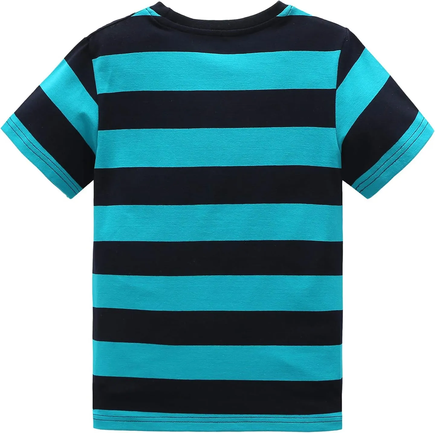 Boys Rainbow Striped Shirts for Kids Long Sleeve Cotton T-Shirts O-Neck Tops