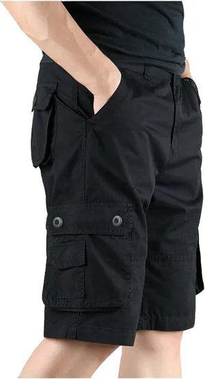 Cargo Shorts for Men Relaxed Fit Mens Shorts Big and Tall Casual Athletic Hiking Pants Mens Cargo Shorts with 6 Pockets