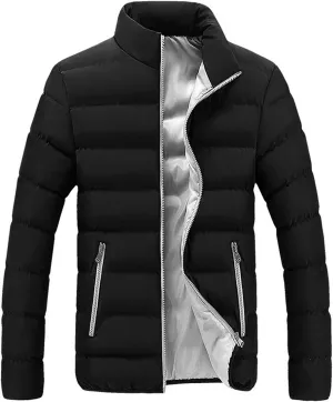Casual Warm Outerwear Fit Thick Men Winter Coat Slim Bubble Men's Coats Mens Utility Jacket
