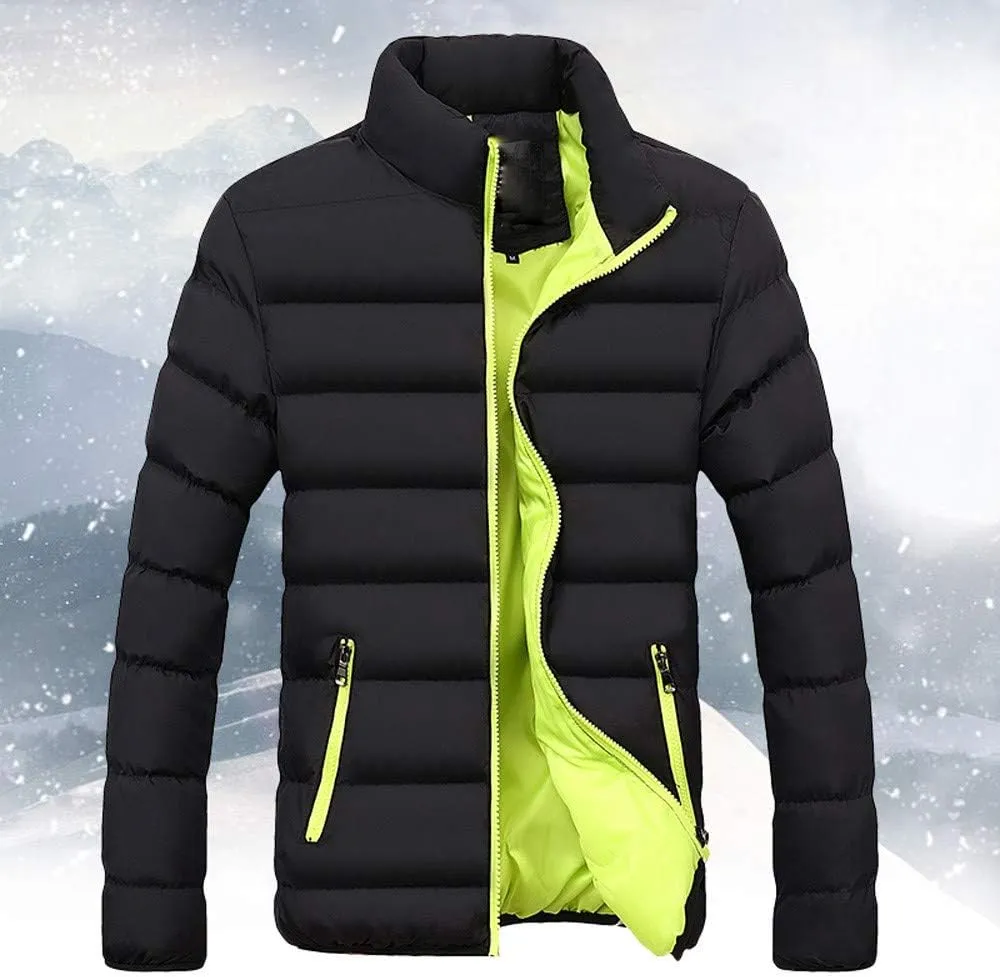 Casual Warm Outerwear Fit Thick Men Winter Coat Slim Bubble Men's Coats Mens Utility Jacket