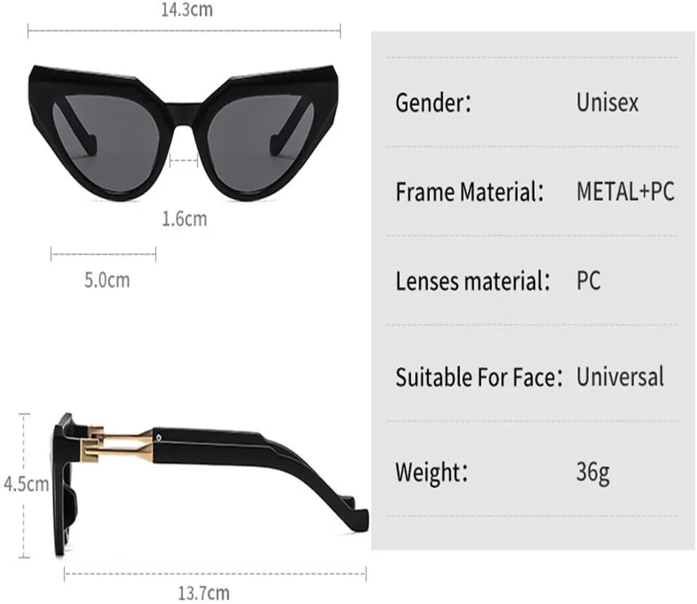 Cat Eye Sunglasses Women Fashion Vintage Female Shades Luxury Sun Glasses UV400 Eyewear