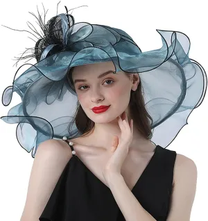 Church Hats for Women 2024 Elegant Womens Summer Sun Hat with Sun Protection Packable Wide Brim Hats