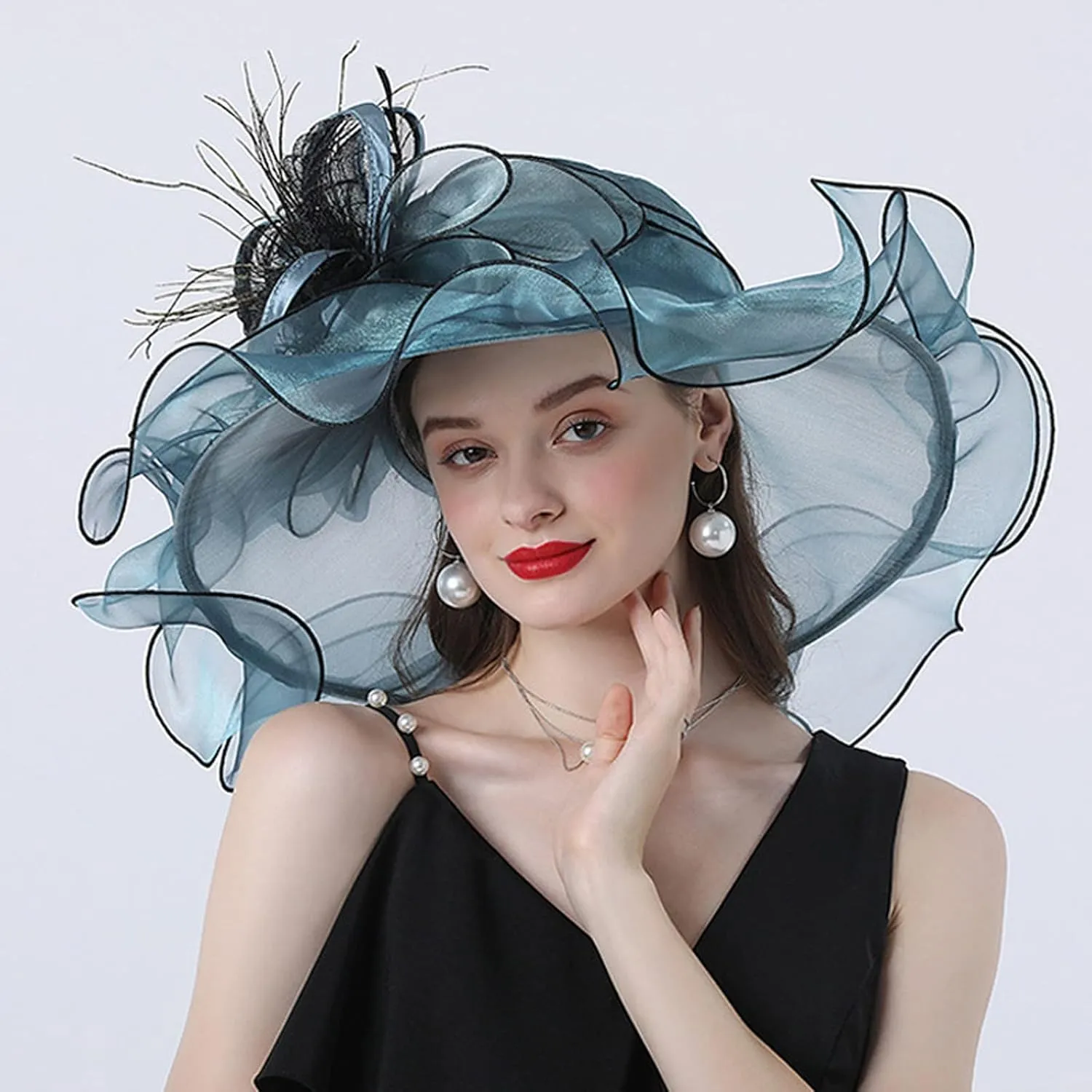 Church Hats for Women 2024 Elegant Womens Summer Sun Hat with Sun Protection Packable Wide Brim Hats