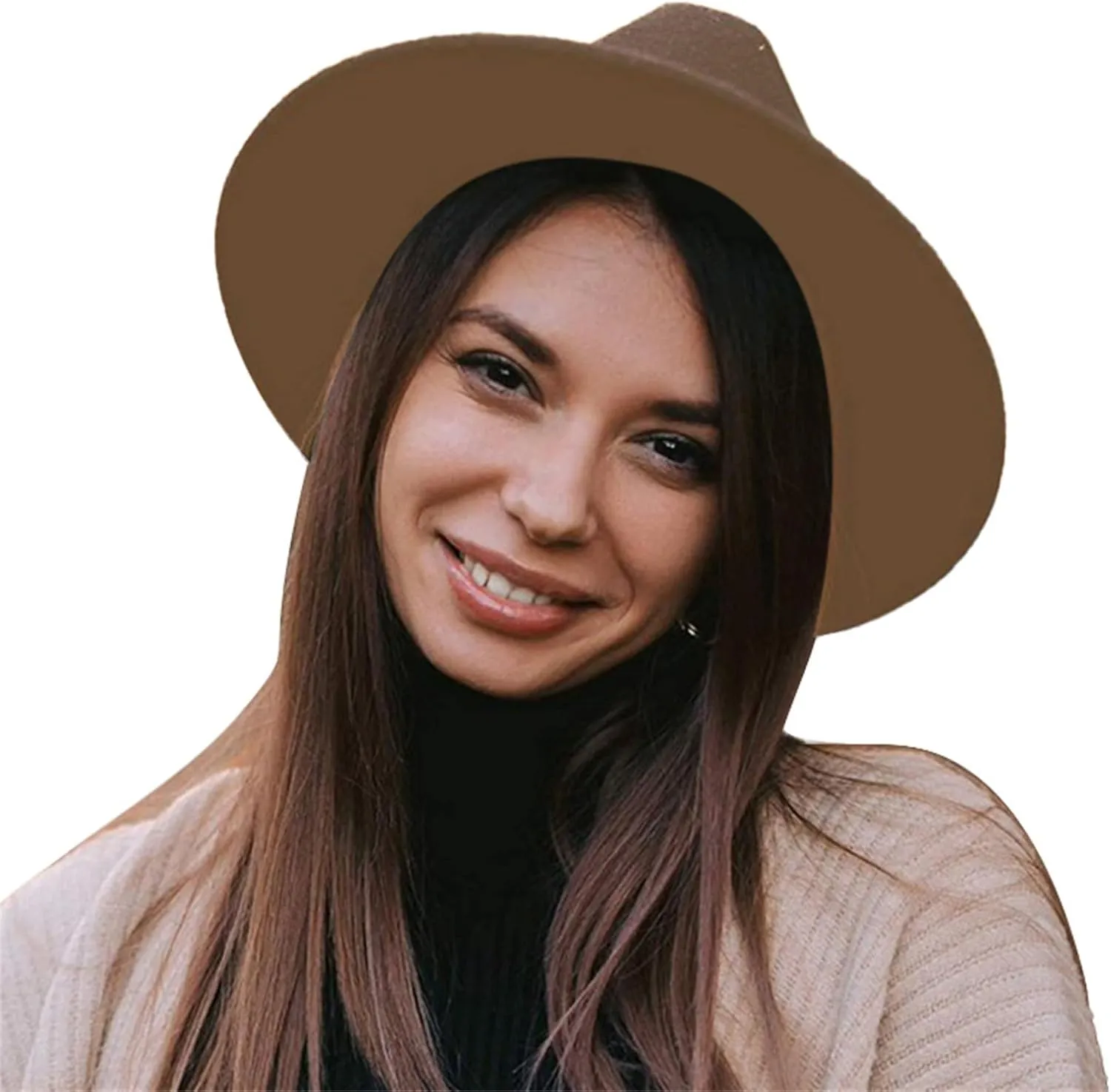 Classic Flat Top Fedora Hat Wide Brim Hats Pork-Pie Hat Boater Hat Church Cap for Women Men
