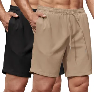 COOFANDY Men's Gym Workout Shorts 8 Inch Quick Dry Athletic Shorts Lightweight Drawstring Running Shorts