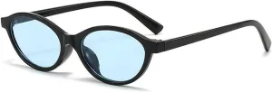 COTIA Small Oval Sunglasses for Women Men Vintage Cat Eye Oval Fashion Classic Cute Style Sun Glasses