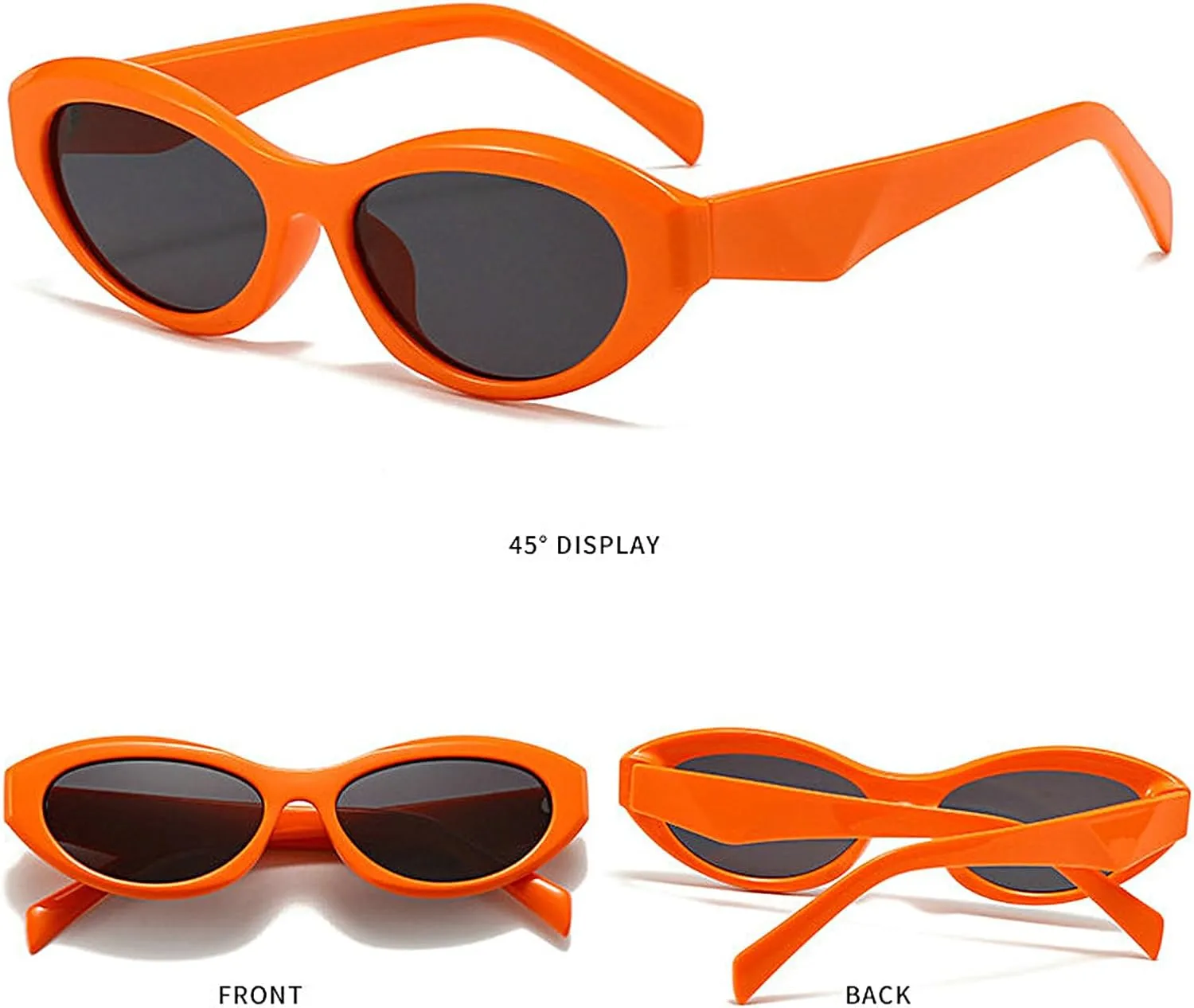 COTIA Vintage Cat Eye Sunglasses Women Men Small Oval Sun Glasses Y2k Retro Trendy Style Eyewear
