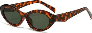 COTIA Vintage Cat Eye Sunglasses Women Men Small Oval Sun Glasses Y2k Retro Trendy Style Eyewear