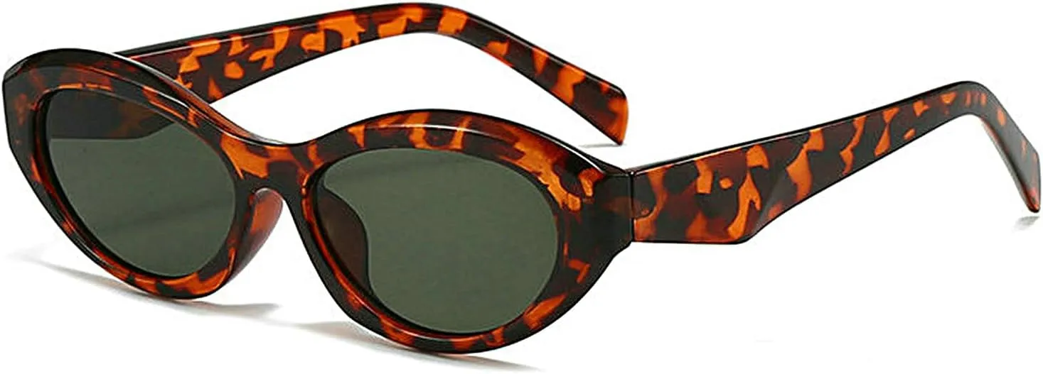 COTIA Vintage Cat Eye Sunglasses Women Men Small Oval Sun Glasses Y2k Retro Trendy Style Eyewear