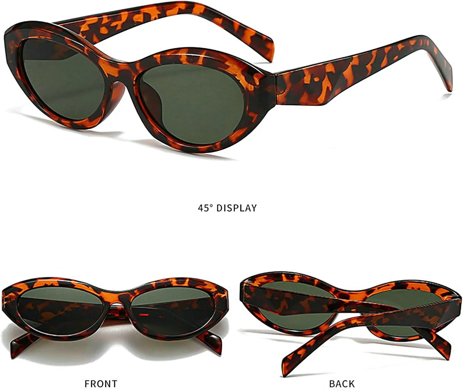 COTIA Vintage Cat Eye Sunglasses Women Men Small Oval Sun Glasses Y2k Retro Trendy Style Eyewear
