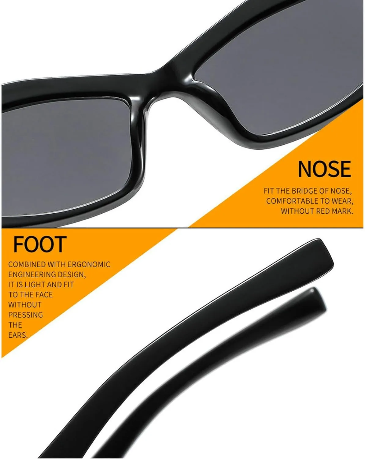COTIA Vintage Small Square Sunglasses Women Men Trend Cat Eye Sun Glasses for Ladies Fashion Rectangular Rivet Glasses