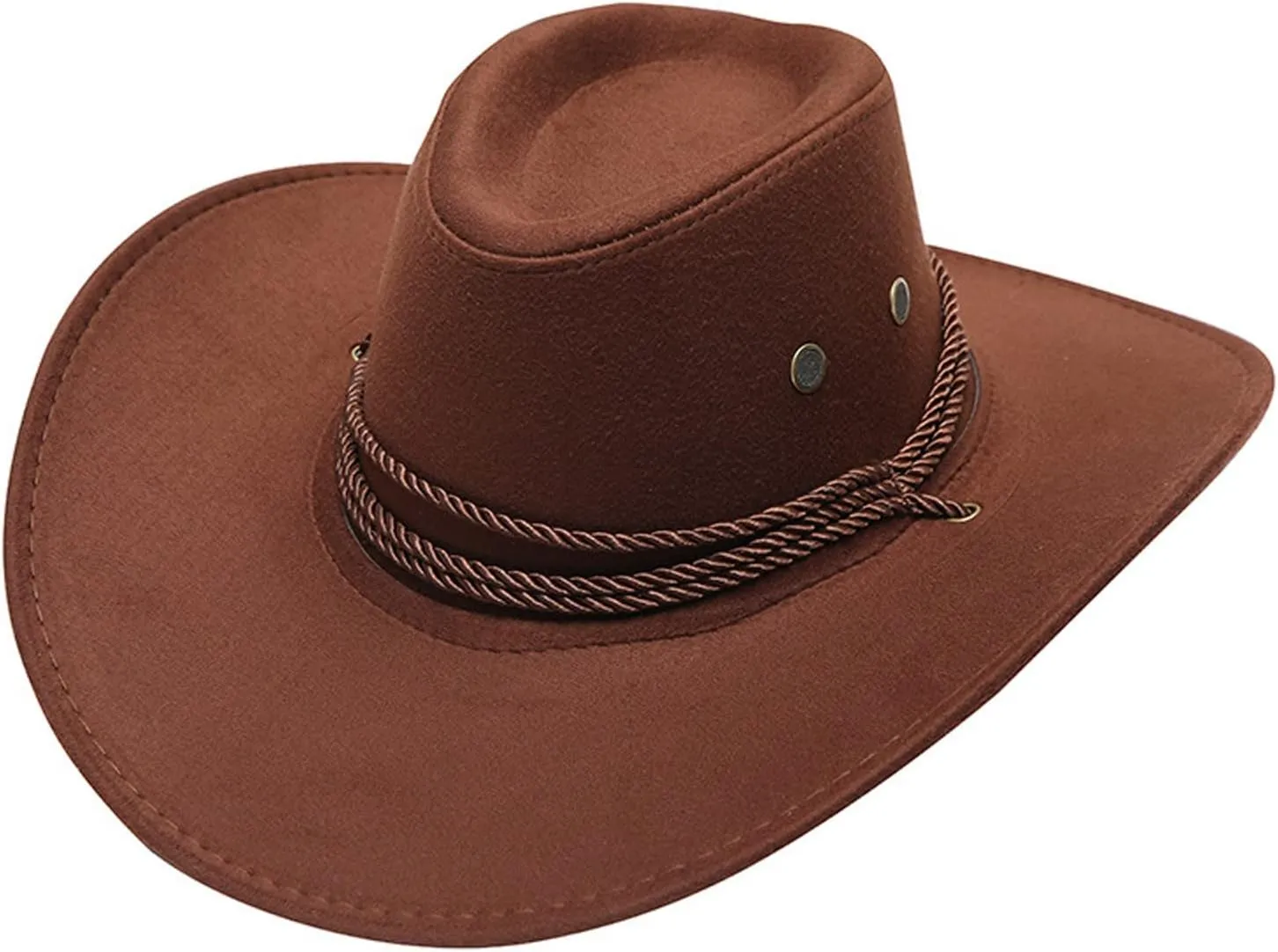 Cowboy Hat for Women and Men with Shapeable Wide Brim Cattleman Western Hats for Cowboys and Cow Girls Accessory