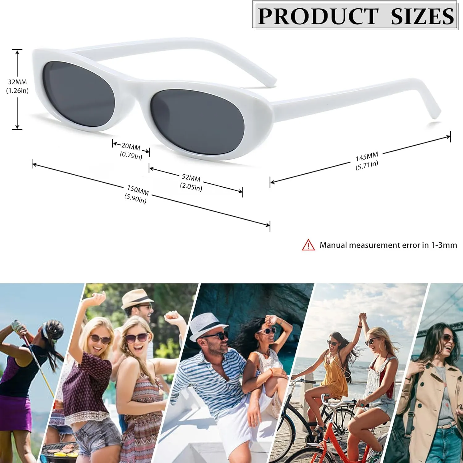 Elongated Narrow Cat Eye Sunglasses for Women 90s Retro Womens Oval Sunglasses Fashion Small Black Shades