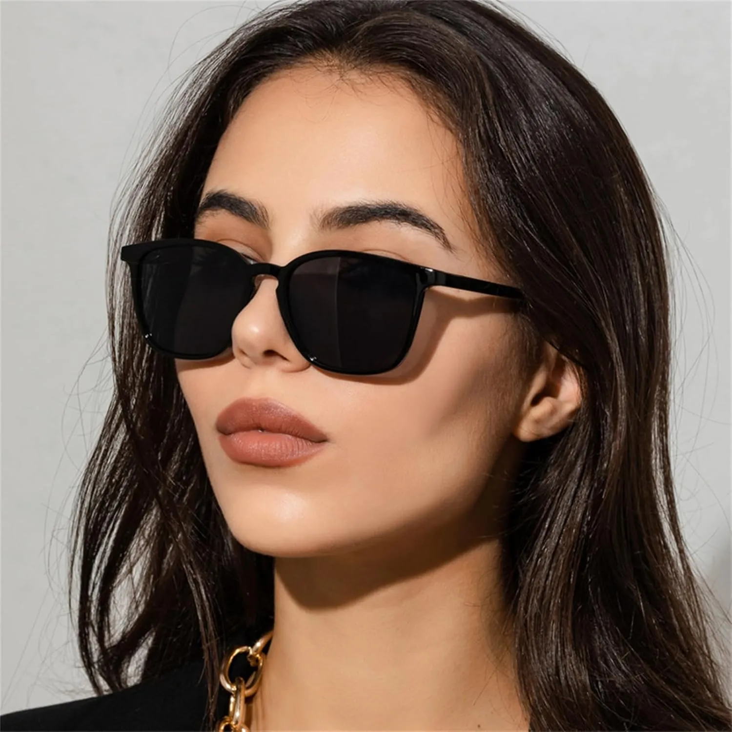 Fashion Square Sunglasses Woman Retro Shades Sun Glasses Female Black Vintage Cat Eye Driving sunglasses