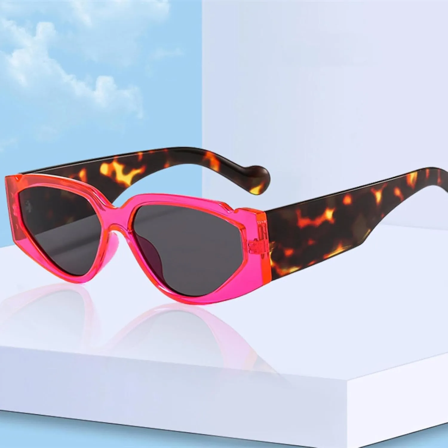 Fashion Steampunk Sunglasses for Women Vintage Cat Eye Men Retro Uv400