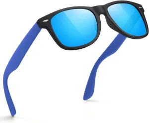 FEIDUSUN Sunglasses Men Polarized Sunglasses for Mens and Womens,Black Retro Sun Glasses Driving Fishing UV Protection