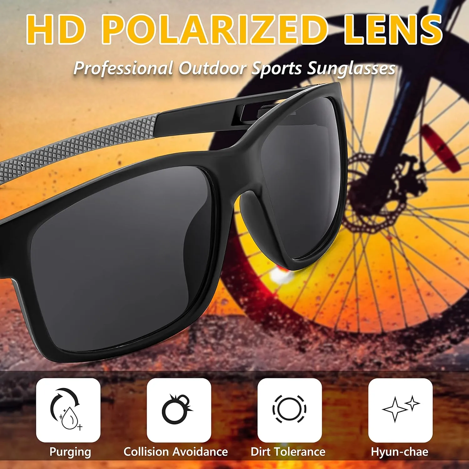 FEISEDY Polarized Sunglasses Men Women Driving Cycling Running Golf Sports Glasses Lightweight TR90 Frame B2915