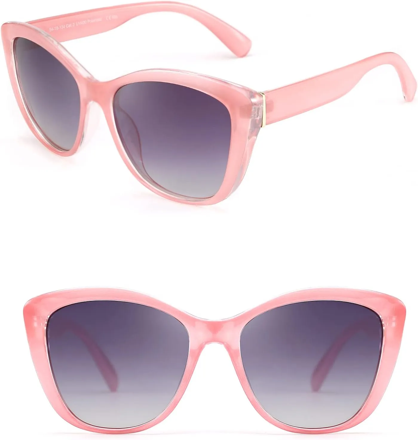 FEISEDY Polarized Vintage Sunglasses American Womens Square Jackie O Cat Eye Sunglasses B2451