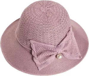 Fisherman Hat Women Sun Summer Large Brim Thin Hat Breathable Sunshade Hat Sun Hat Basin Hat Dishono (Purple, One Size)