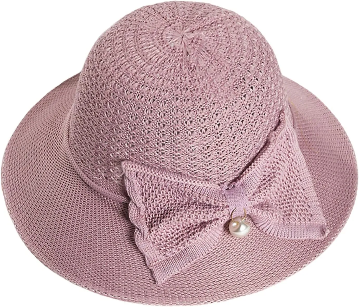 Fisherman Hat Women Sun Summer Large Brim Thin Hat Breathable Sunshade Hat Sun Hat Basin Hat Dishono (Purple, One Size)