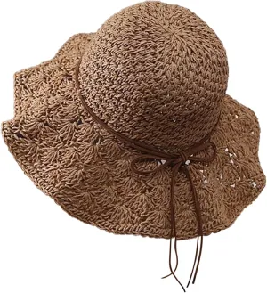 Foldable Sun Hats for Women Short Brim Fedora Classic Summer Beach Sun Hat Straw Hat Women Beach Hats
