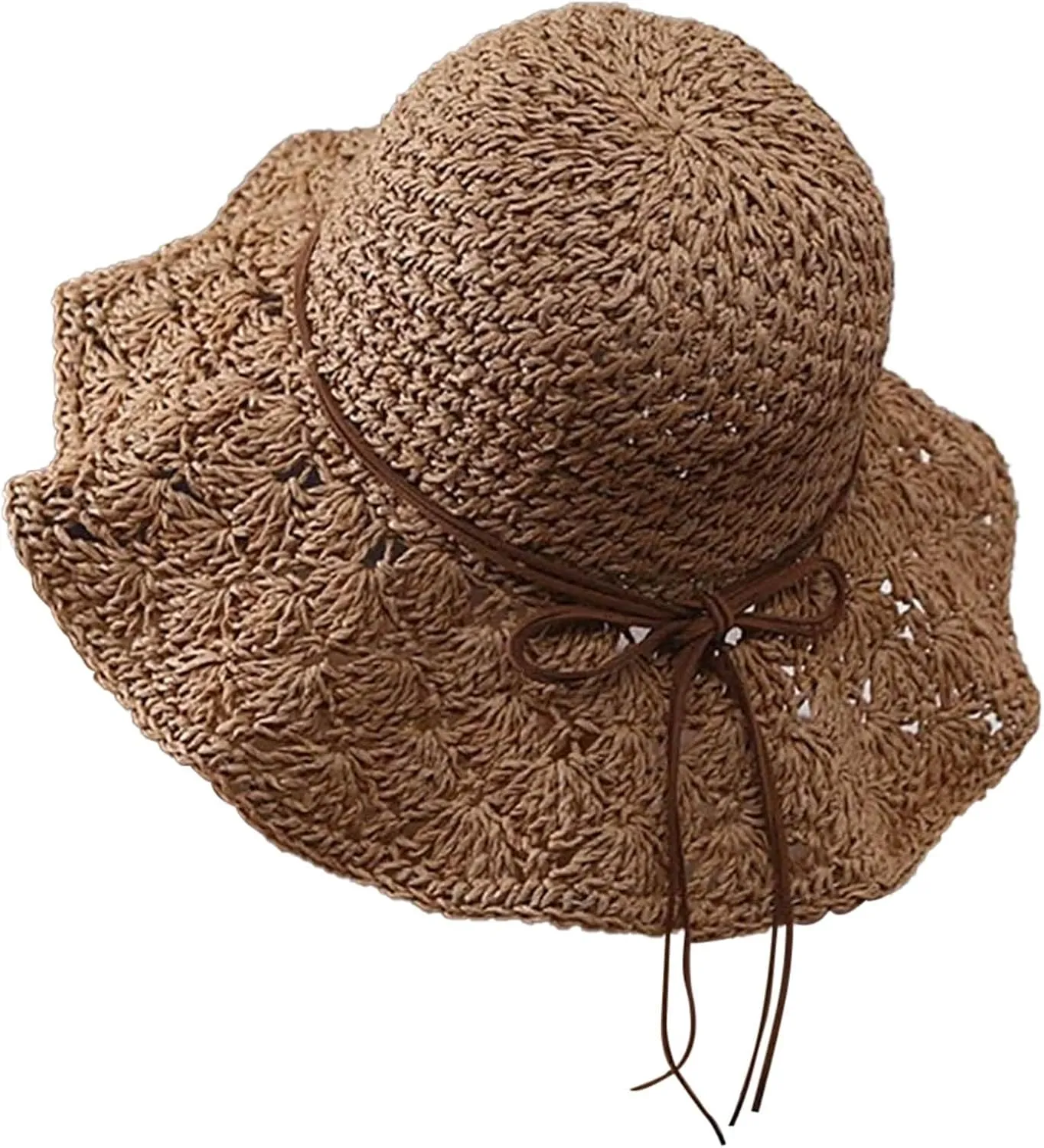 Foldable Sun Hats for Women Short Brim Fedora Classic Summer Beach Sun Hat Straw Hat Women Beach Hats