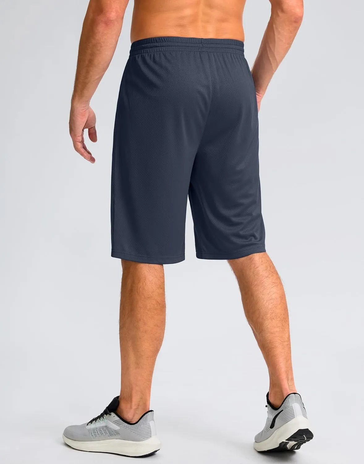 G Gradual Men's Athletic Shorts with Pockets 11" Long Basketball Shorts Lightweight Quick Dry Gym Workout Shorts for Men