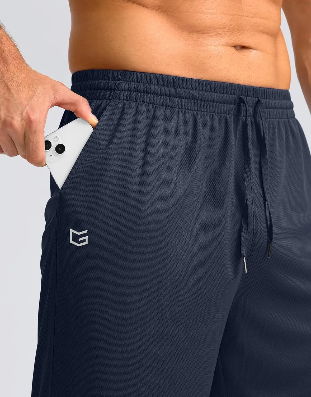 G Gradual Men's Athletic Shorts with Pockets 11" Long Basketball Shorts Lightweight Quick Dry Gym Workout Shorts for Men