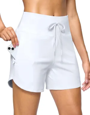 G Gradual Women's Athletic Shorts 5" Running Shorts for Women with 2 Zipper Pockets Quick Dry Lightweight Hiking Shorts
