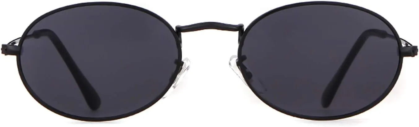 GIFIORE Oval Sunglasses Vintage Retro 90s Sunglasses Trendy Designer Glasses for Women Men