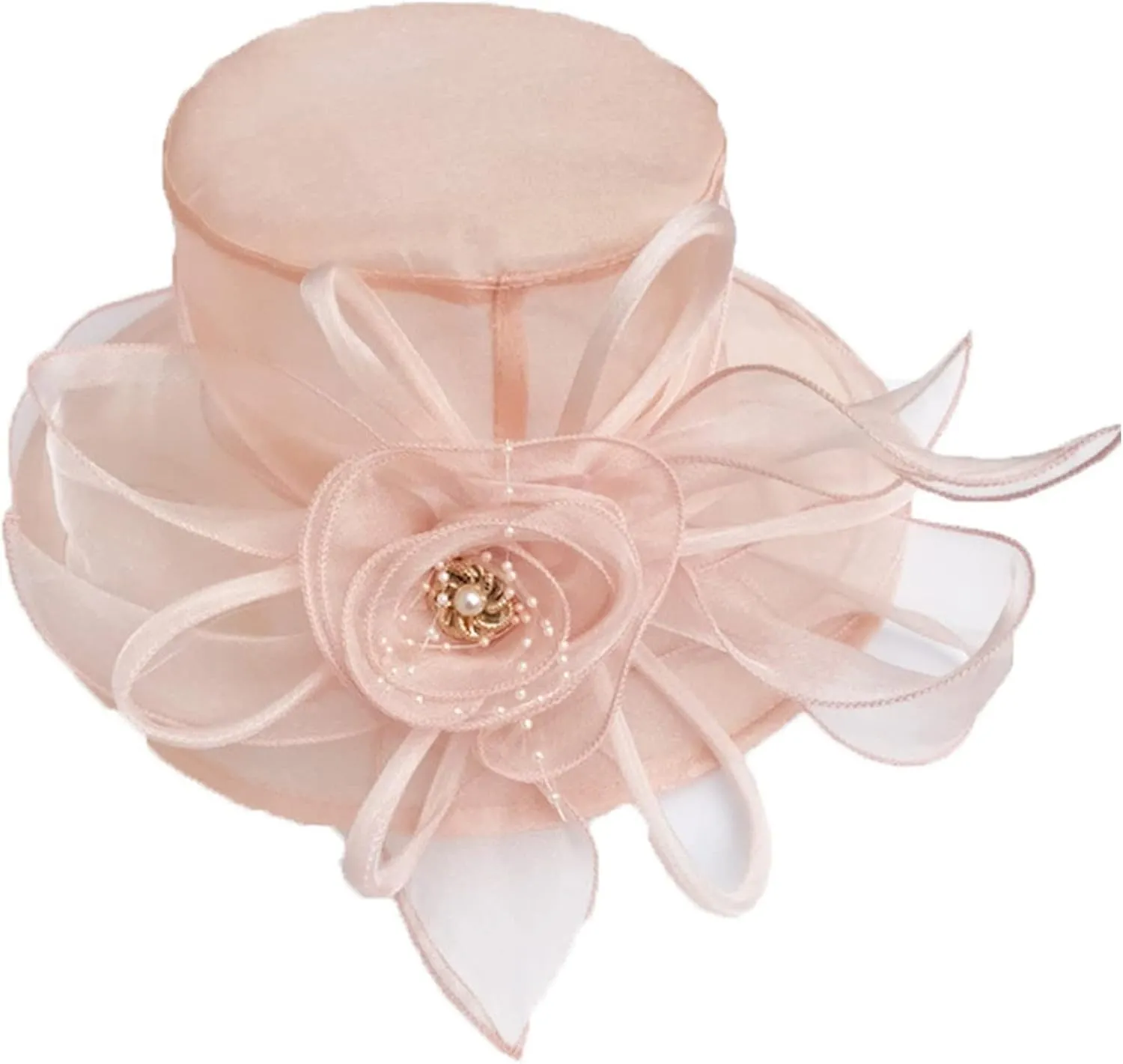 Hat for Women Ladies Girls Sun Protection Sun Fascinators Tea Party Bridal Church Sun Hat