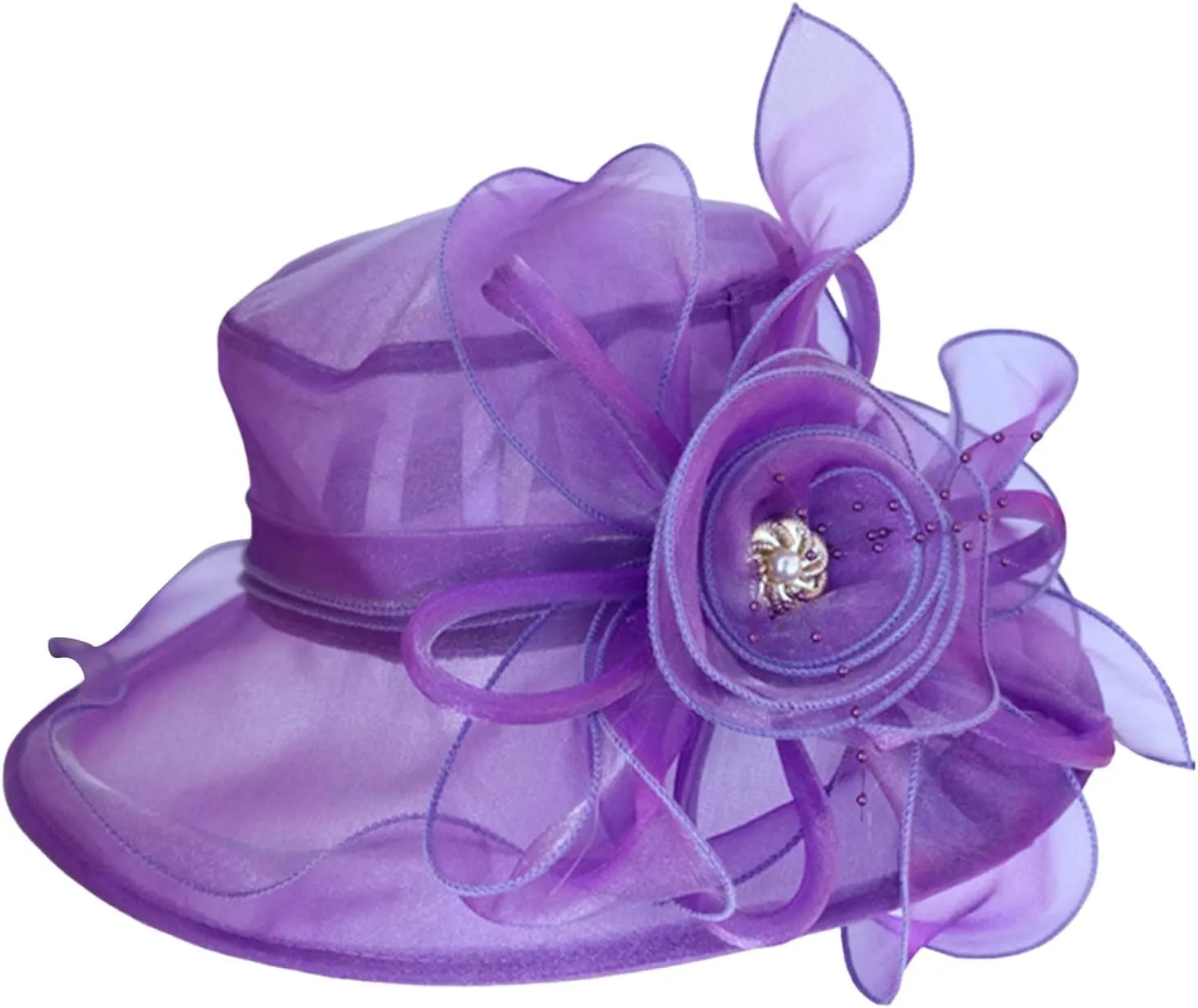 Hat for Women Ladies Girls Sun Protection Sun Fascinators Tea Party Bridal Church Sun Hat
